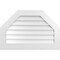 Ekena Millwork Octagonal Top Surface Mount PVC Gable Vent w/ 3-1/2"W x 1"P Standard Frame, 36"W x 24"H GVPOT36X2401SN - alternate 1